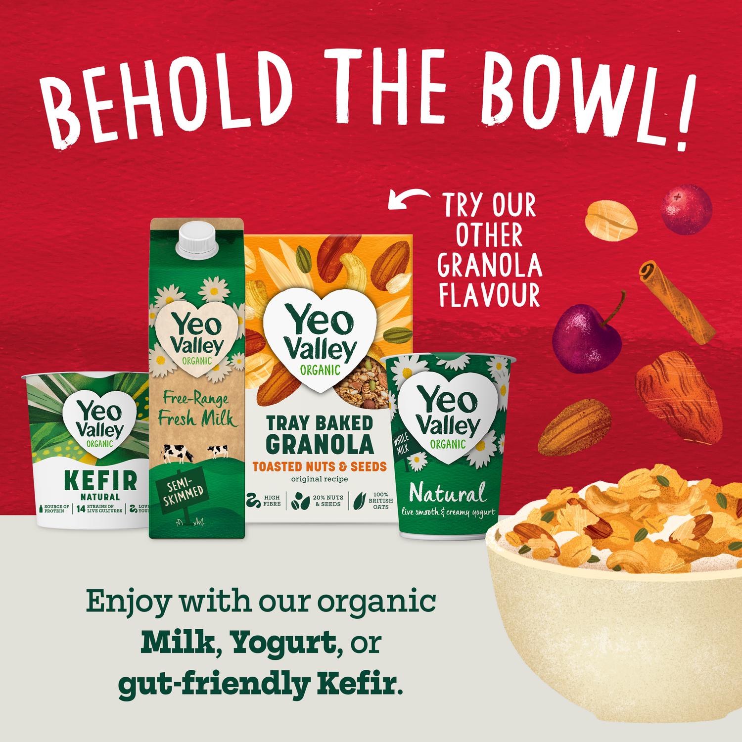 Yeo Valley Organic granola berry cherry 360g (British brand)