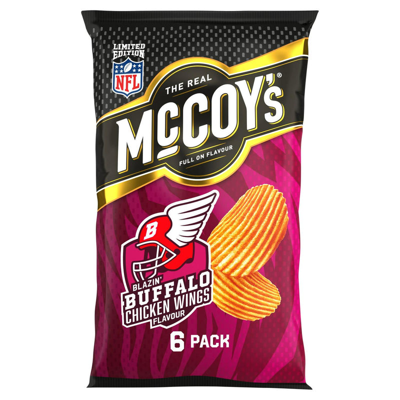 Buffalo Chicken Wings Flavour Potato Crisps Multipack 6 x 25g