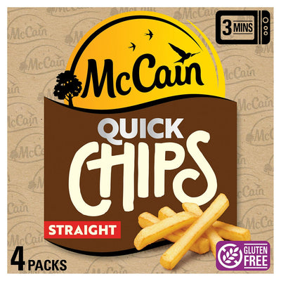 McCain Schnelle Pommes Gerade Tiefkühlkartoffeln 4x100g