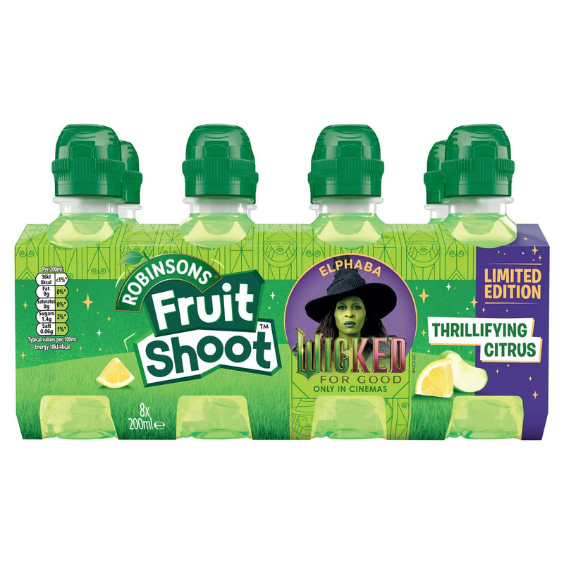 Low Calorie Citrus Kids Juice Drink with Apple, Lemon, Yuzu and Orange Flavours, No Added Sugar, 8 x 200ml Pack