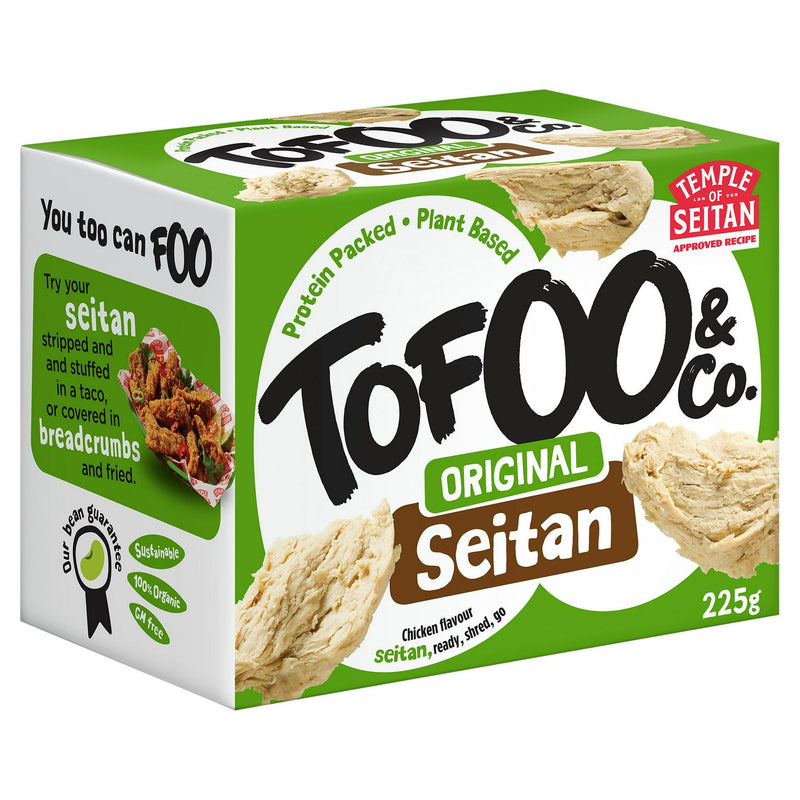 The Tofoo Co. Original Seitan Chicken Flavour 225g, imported from the UK