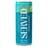 Served Margarita ready to drink cocktail can, imported from the UK