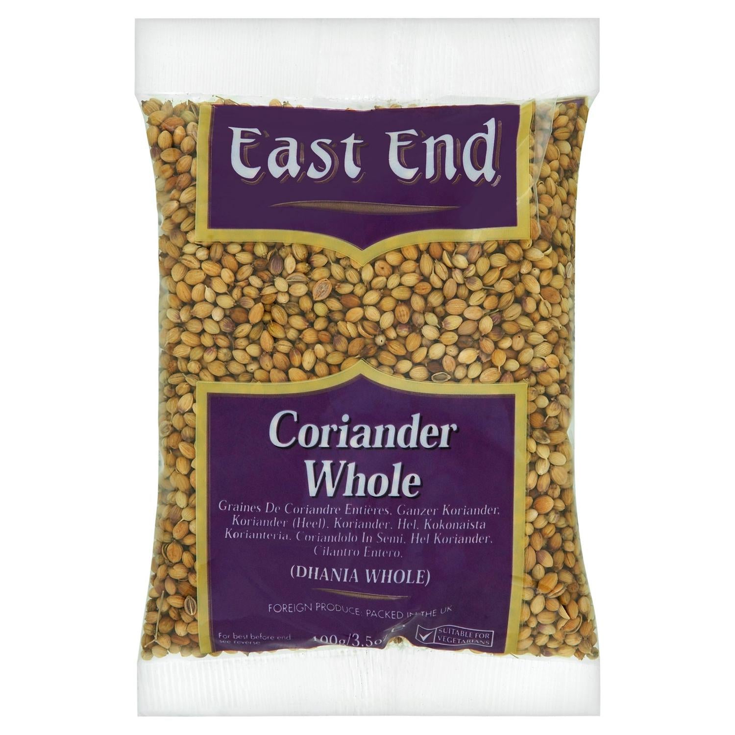 East End whole coriander seeds 100g - British product