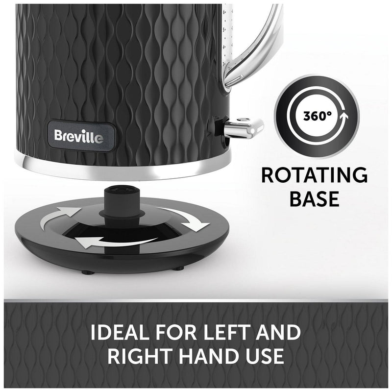 Breville Curve Kettle Black Chrome 1.7L - British product
