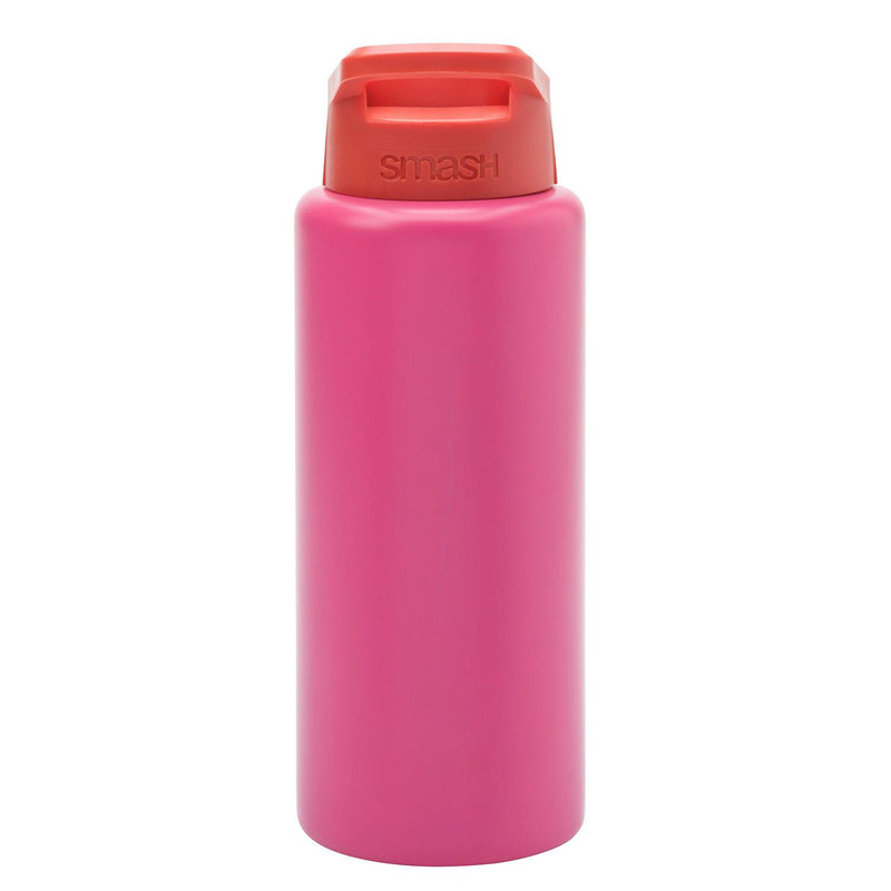 Pink Stainless Steel Sipper 1L Drink Container (British brand)