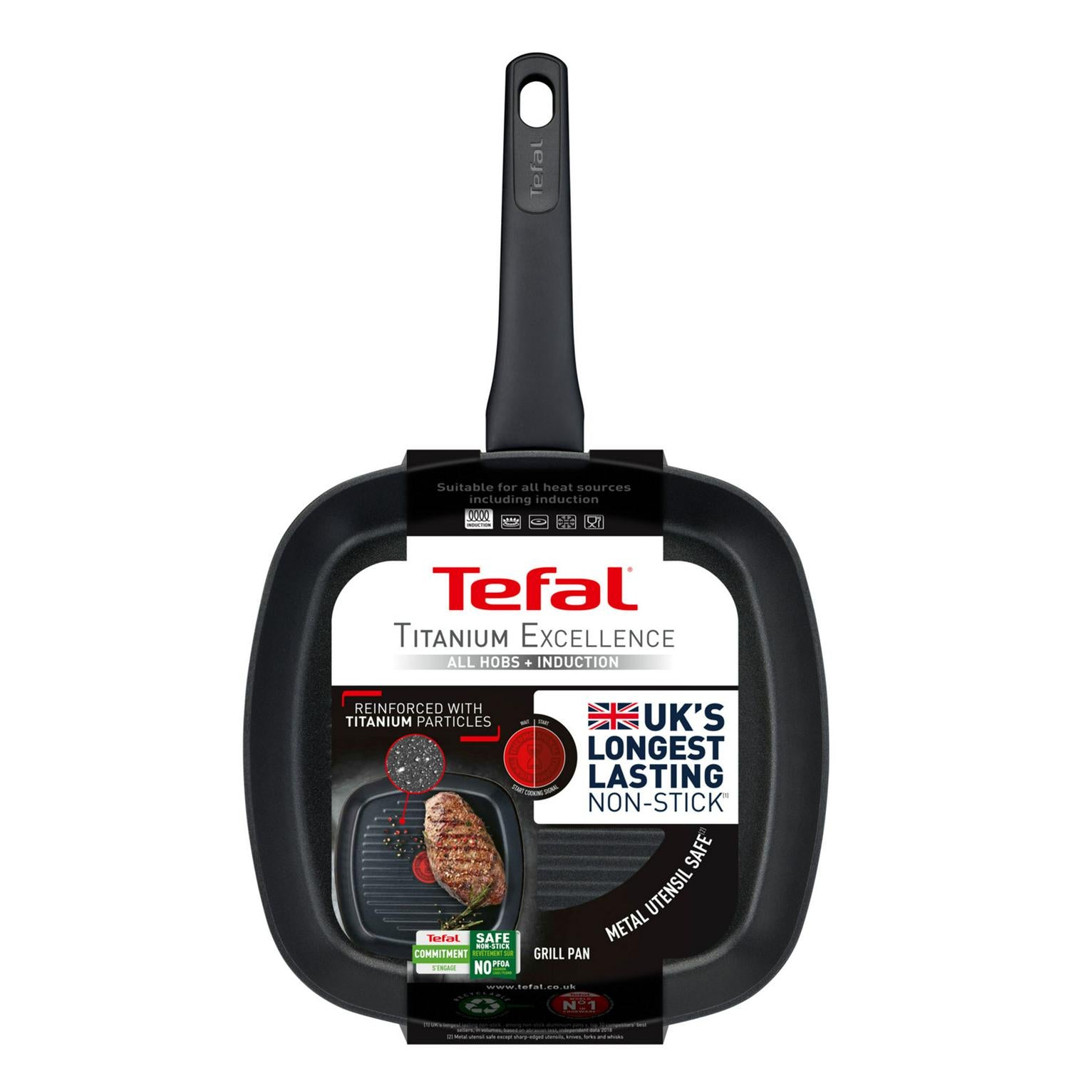 Tefal Titanium Excellence grill pan 26cm (British brand)