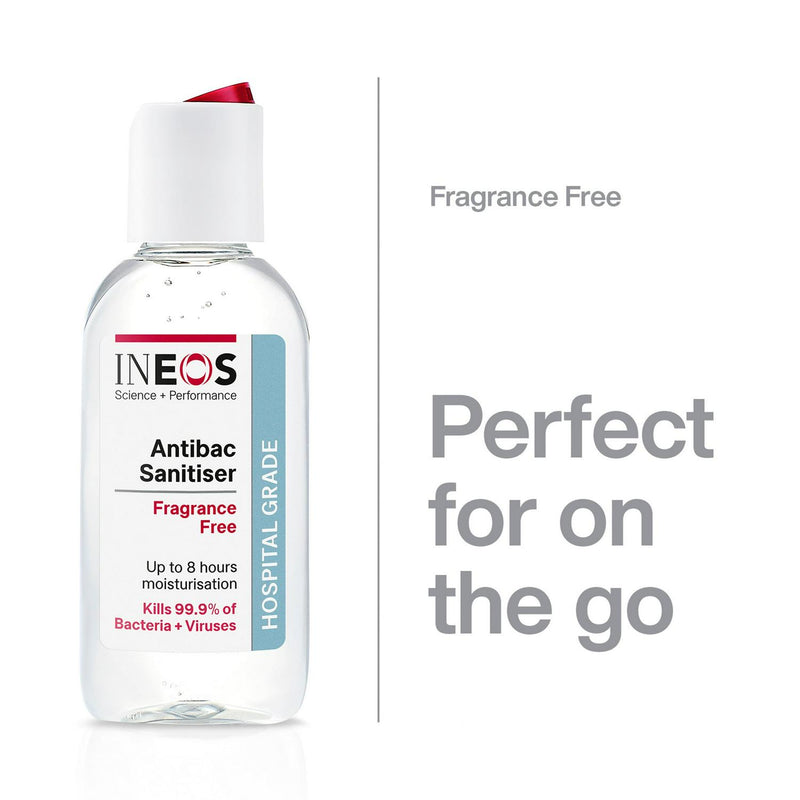 Ineos Antibacterial Hand Sanitiser Gel 50ml, imported from the UK