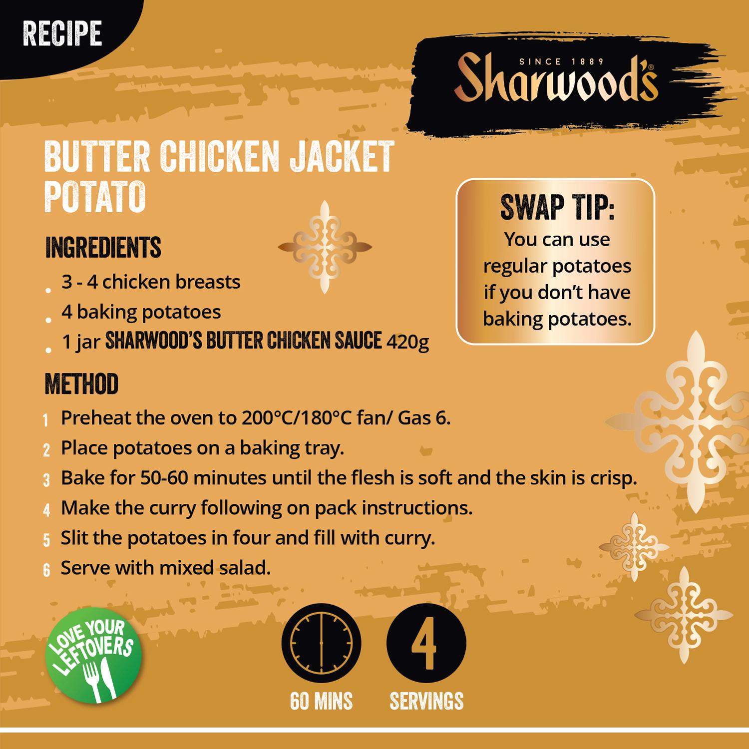Sharwood's butter chicken curry sauce 420g - British product