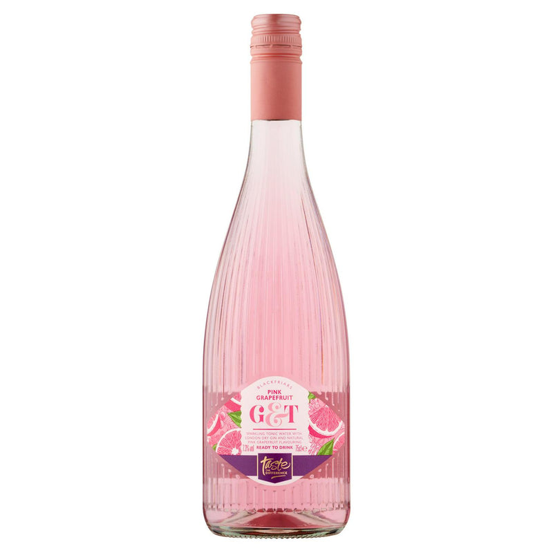 Sparkling Tonic Water with Gin and Pink Grapefruit Flavouring 750ml