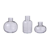 Habitat smoked glass bud vases set of 3 - British product