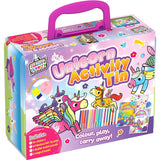 Bookoli Unicorn Activity Tin With Pencils and Stickers - British product