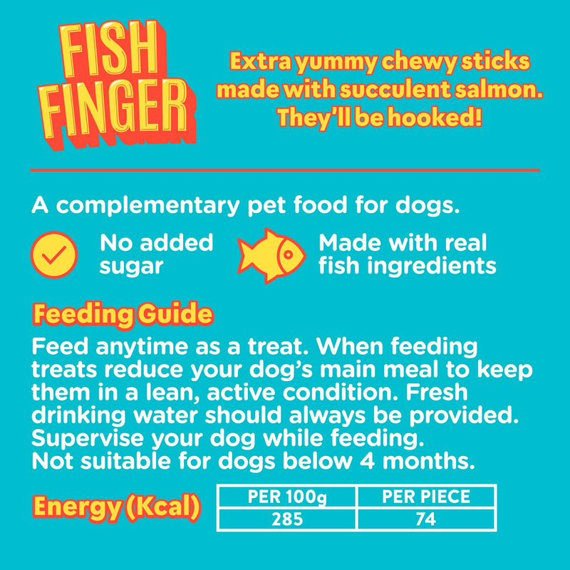 Wagg Fish Fingers Sticks Dog Treats 130g (British brand)