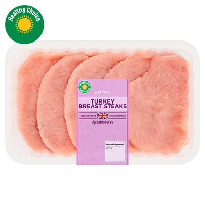 Sainsbury's Steaks de poitrine de dinde britannique 600g