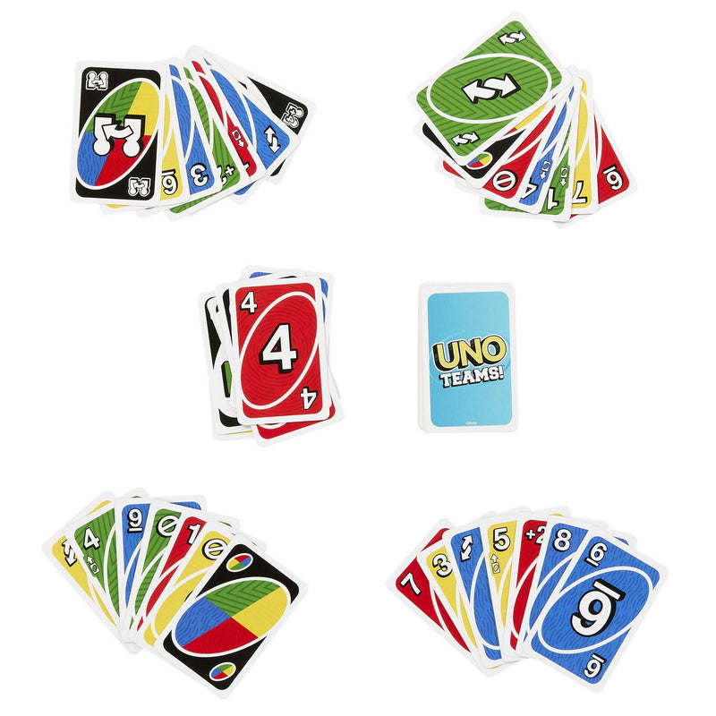 Mattel UNO Teams card game box (British brand)