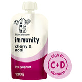 The Collective Immunity Cherry & Acai Live Yoghurt Pouch 130g
