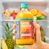 Unrooted Good Energy Turmeric Ginger health shots 420ml (British brand)