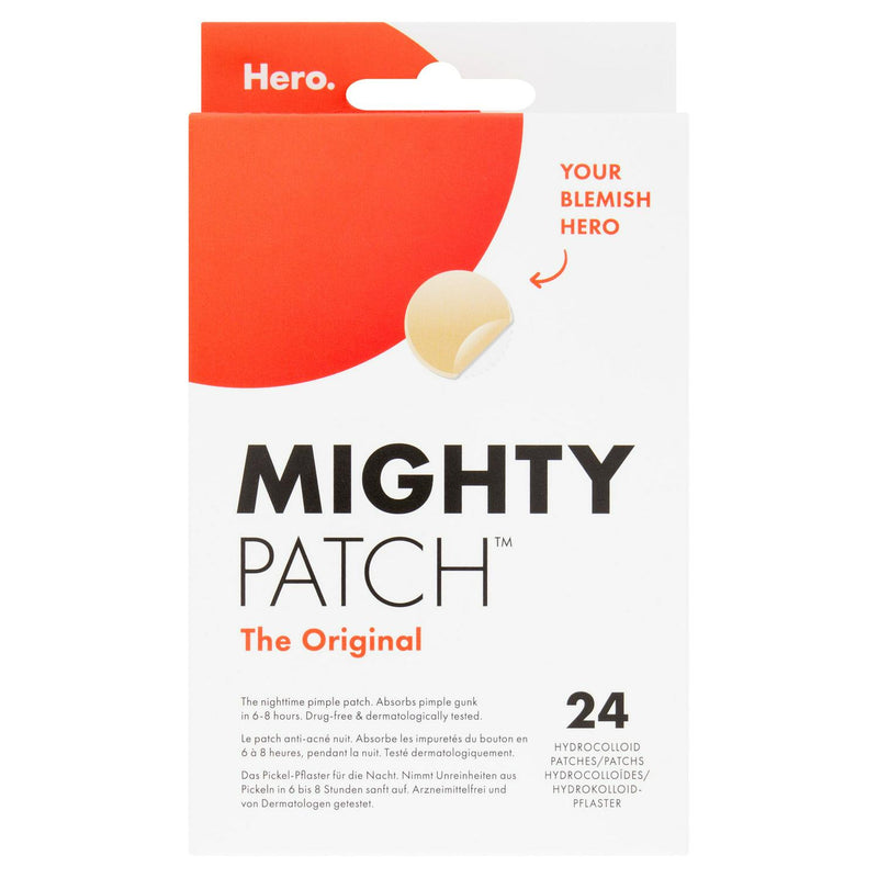 Hero Cosmetics Mighty Patch spot patches 24 pack, imported from the UK