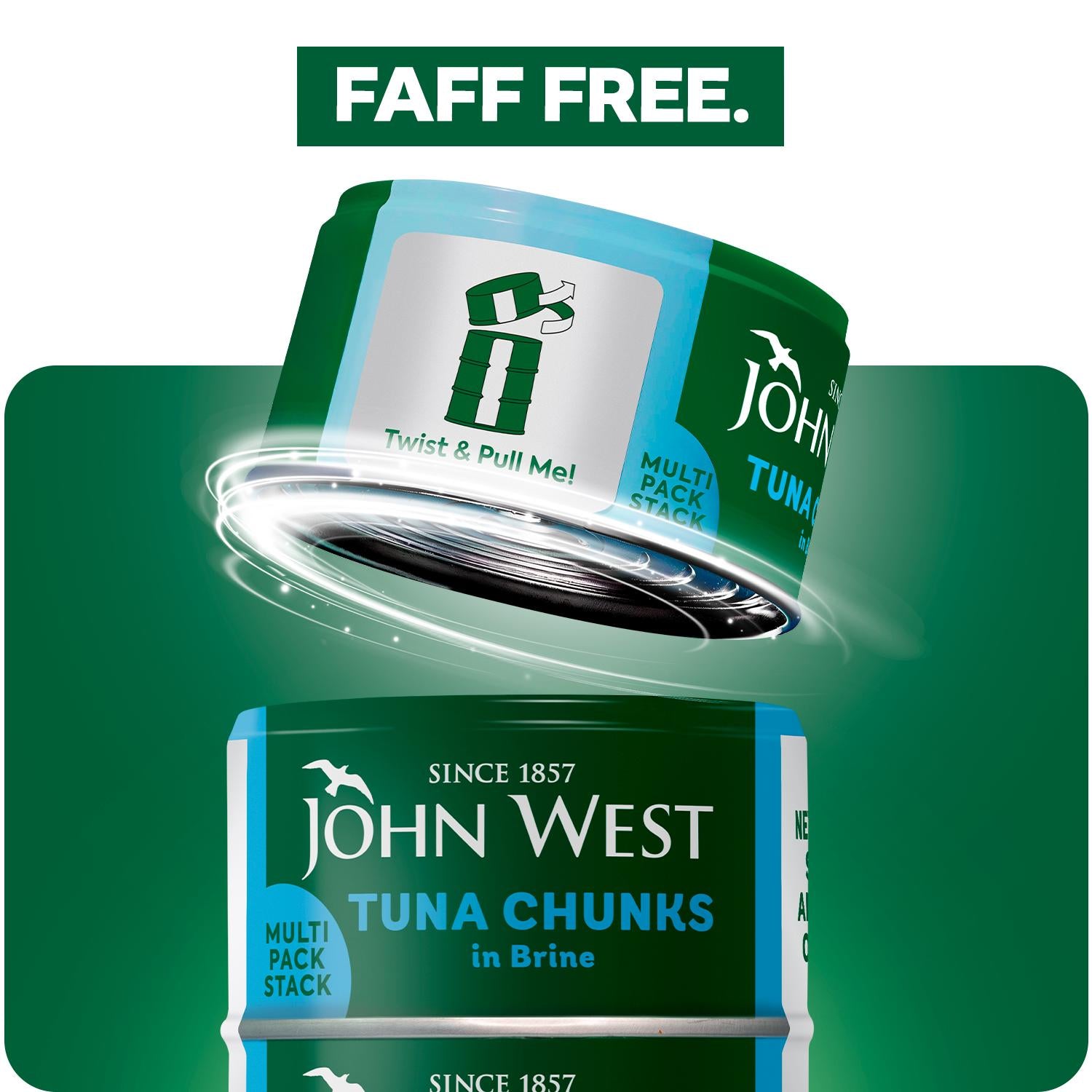 John West Tuna Chunks multipack 4x125g (British brand)