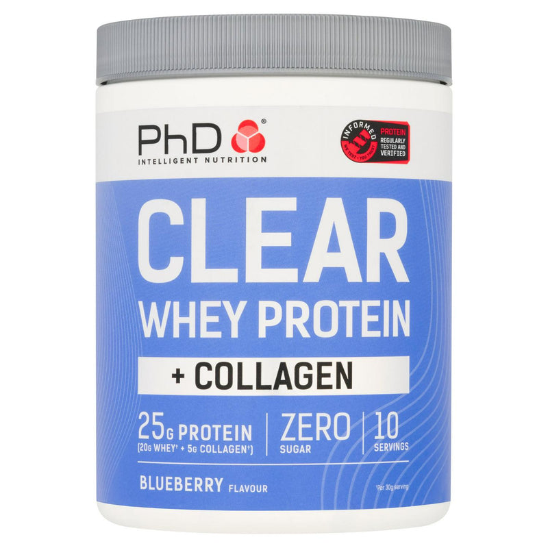 PhD Whey Protein Powder Blueberry Flavour 300g, imported from the UK