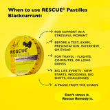 Bach Rescue Blackcurrant Pastilles 50g - British product