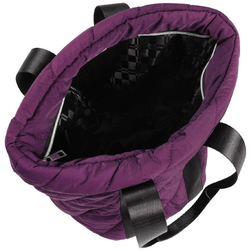Sainsbury's Home burgundy padded nylon lunch bag (British brand)
