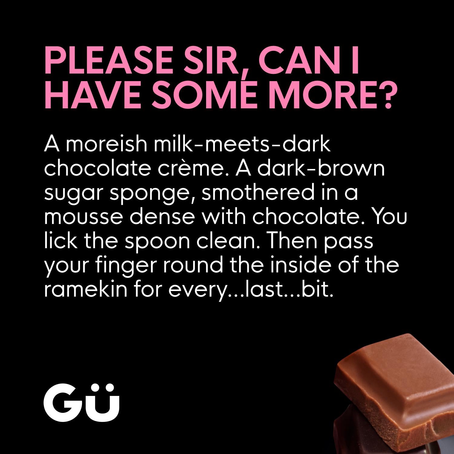 Gü chocolate fudge cake pots 2x68g - British product