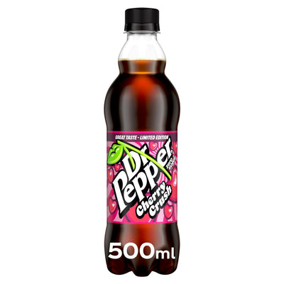Sainsburys Dr Pepper Zero Cherry Crush Brus 500ml - Kjøp online hos McGrocer