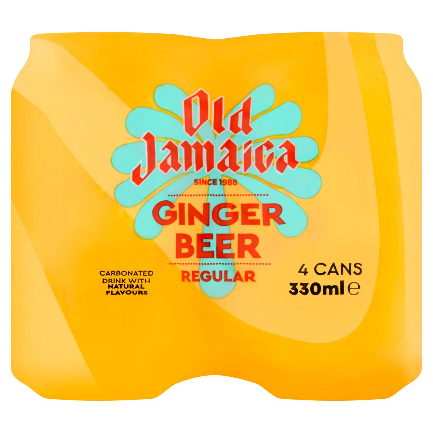Old Jamaica ginger beer soft drink 4x330ml, imported from the UK