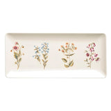Floral Bee Design Melamine Tea Tray 36.8 x 16.5 cm