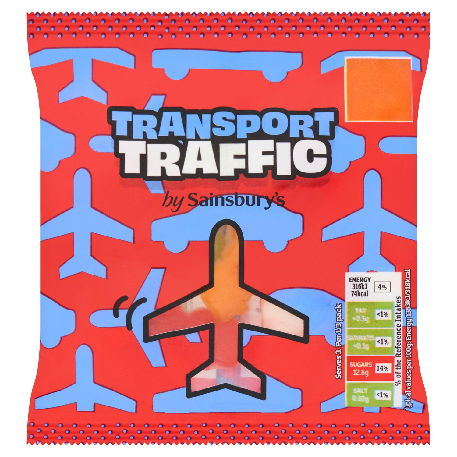 Sainsbury's Transport Traffic fruit gums 70g (British brand)