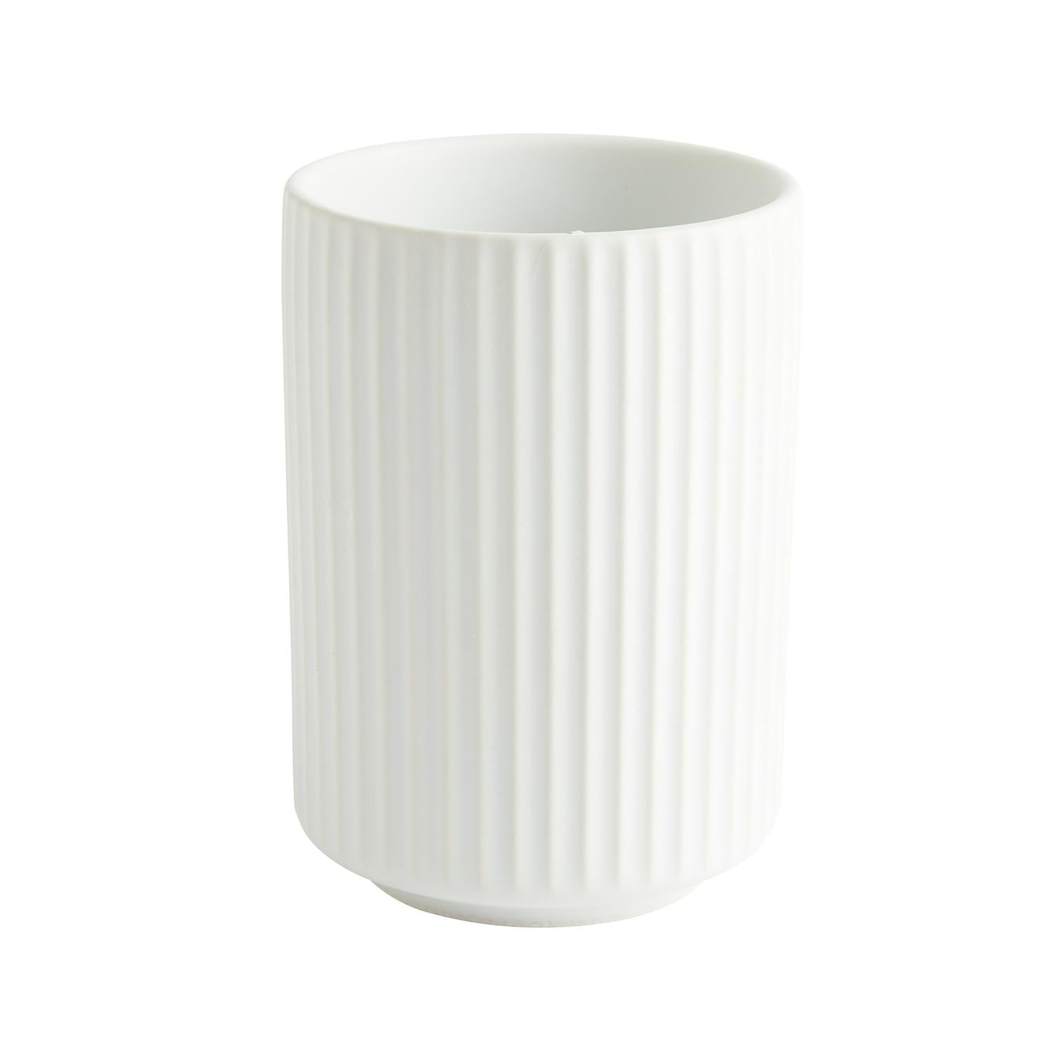 Sainsbury's Home Ribbed Tumbler White (British brand)