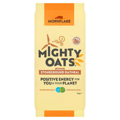 Mornflake Mighty Oats Steinkvernet Fullkorns Havremel 750g