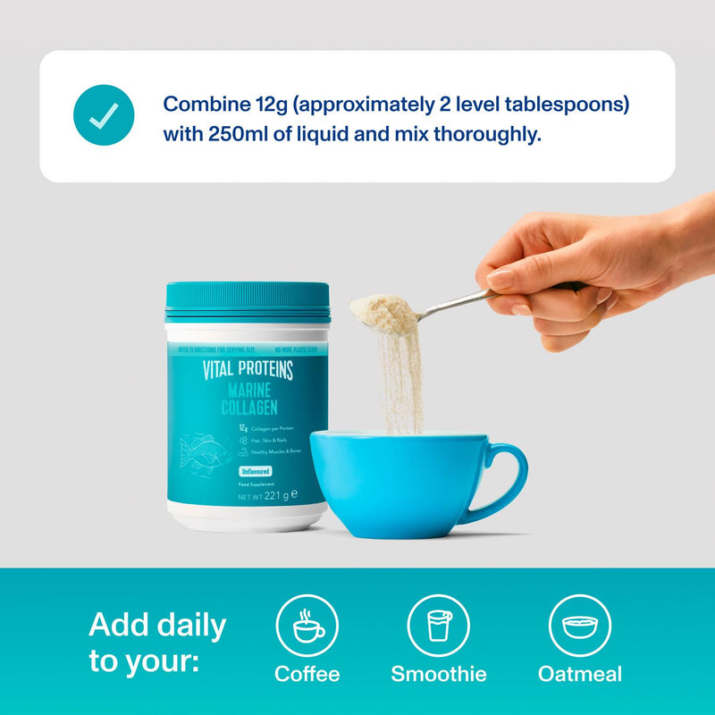 Vital Proteins marine collagen powder unflavoured 221g (British brand)