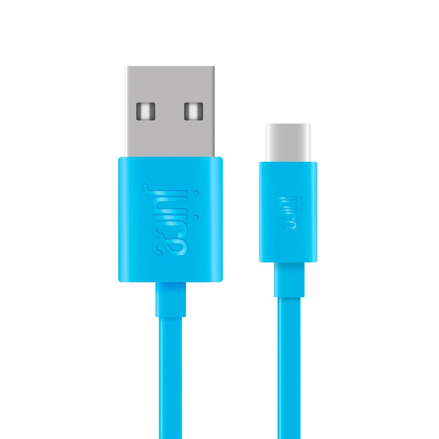 Juice USB Type-C Charging Cable Round Aqua 1m, UK version