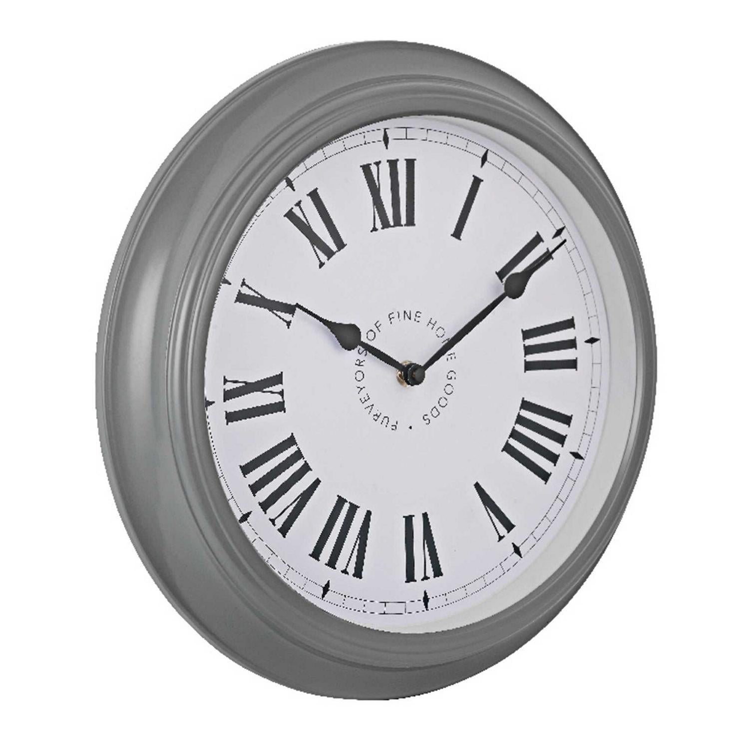 Habitat Stationary Wall Clock Grey 35cm, UK version