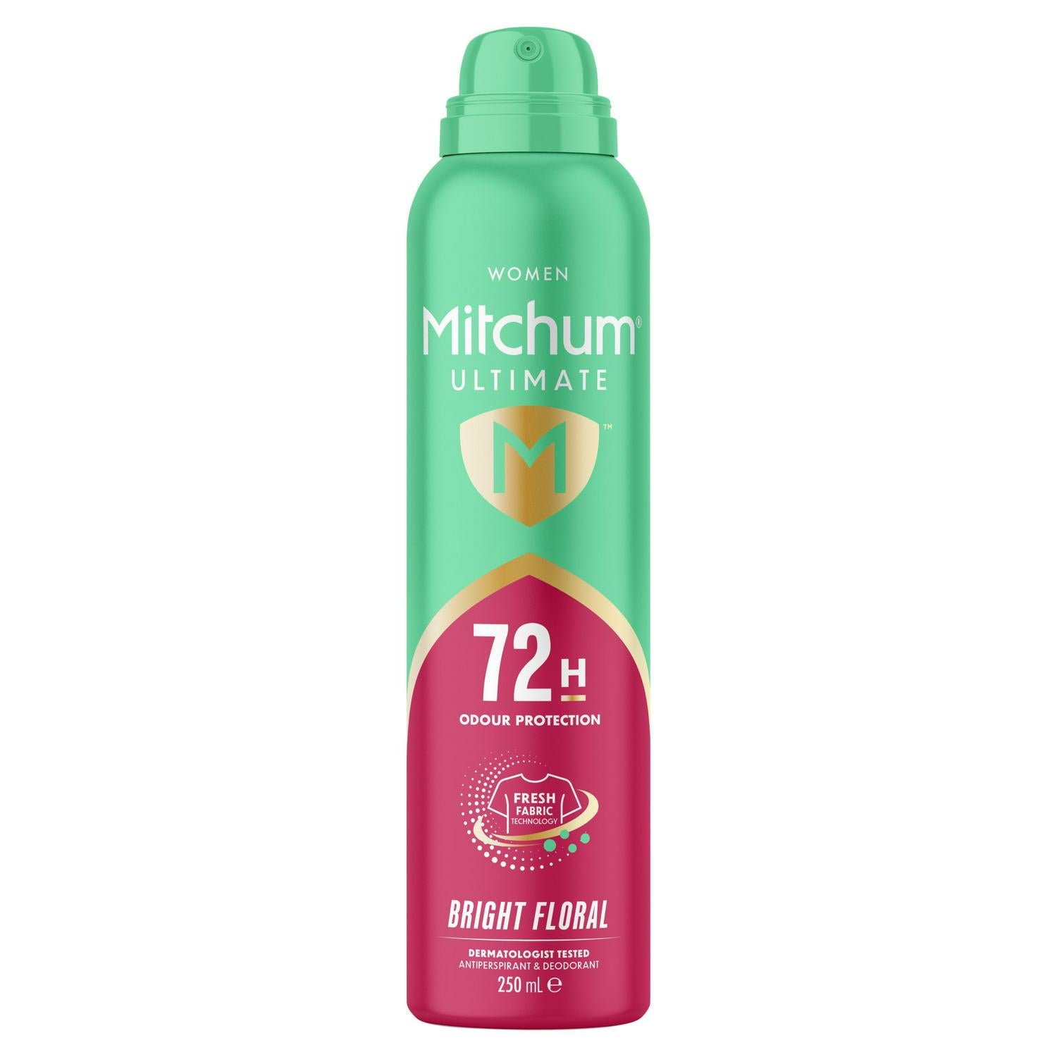 Mitchum Women Ultimate Bright Floral Antiperspirant 250ml, imported from the UK