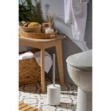 Sainsbury's White ribbed toilet brush set (British brand)