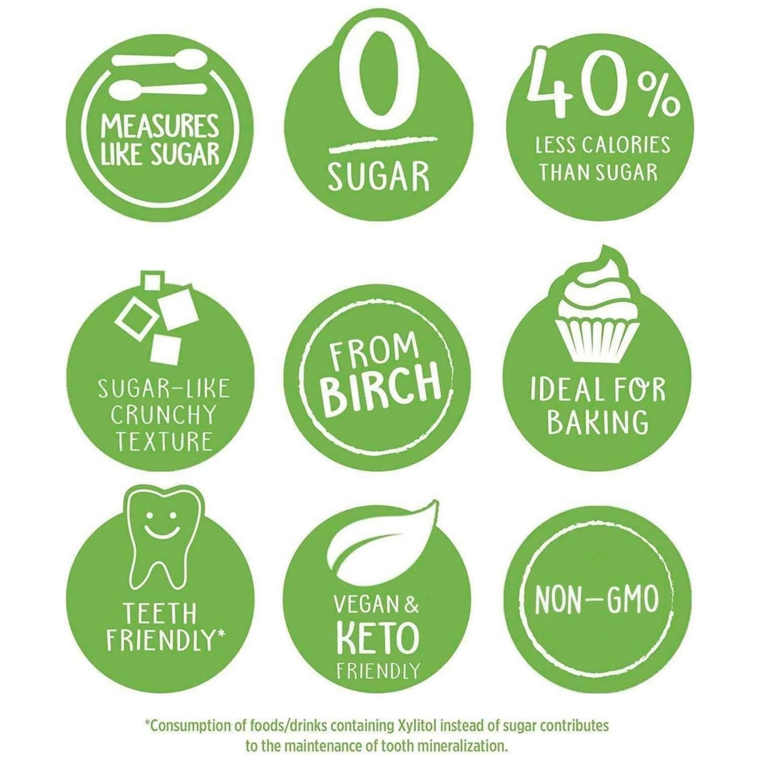 Pure Via Xylitol sweetener 225g, imported from the UK