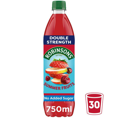 Sainsburys Double Strength Summer Fruits Concentrated Soft Drink Squash 750ml- Buy online at McGrocer