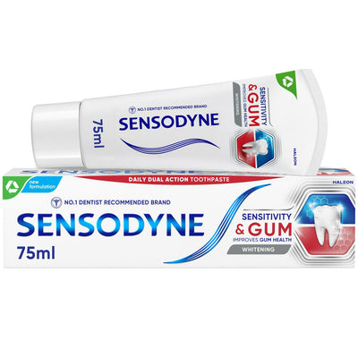 Sainsburys Sensodyne Sensitivity & Gum Whitening Toothpaste 75ml- Buy online at McGrocer