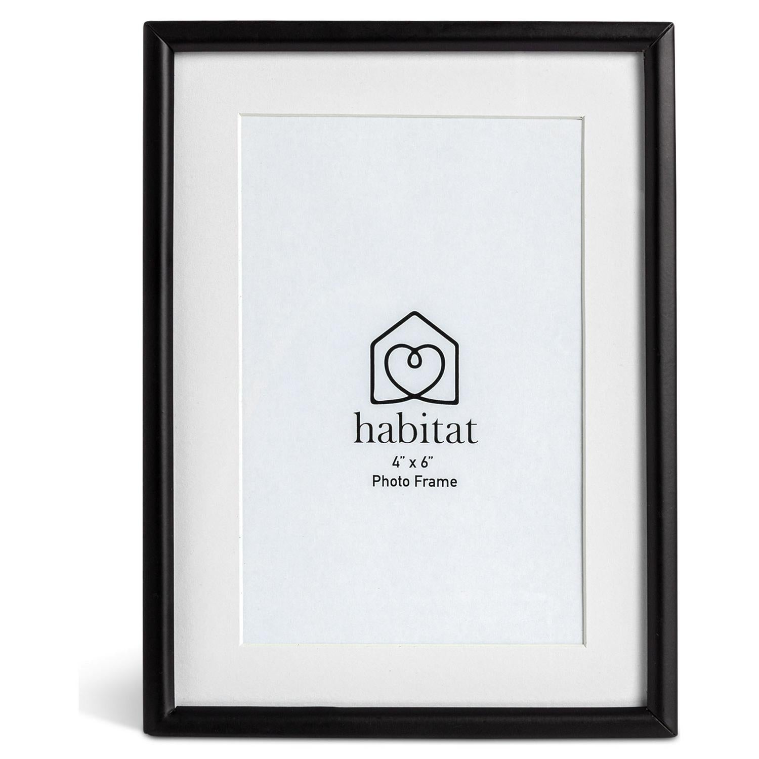 Habitat black metal picture frame 19x14cm, UK version