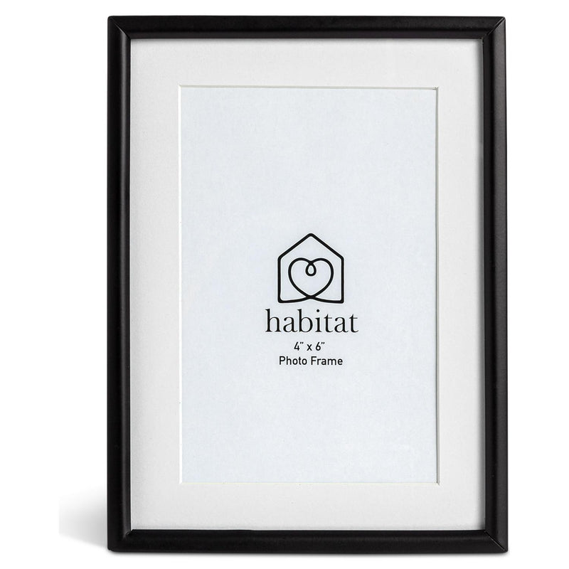 Habitat black metal picture frame 19x14cm, UK version