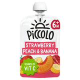 Piccolo baby food smooth strawberry banana peach 100g, imported from the UK
