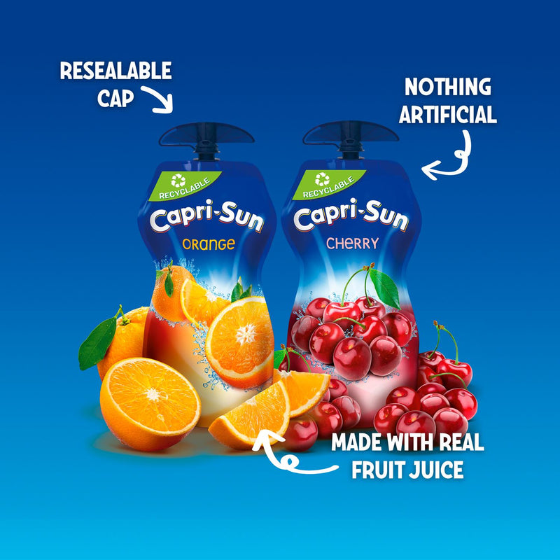 Capri-Sun orange juice pouch 330ml - British product