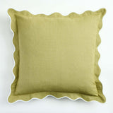 Habitat Scallop Cushion Olive 43 x 43 cm, UK version