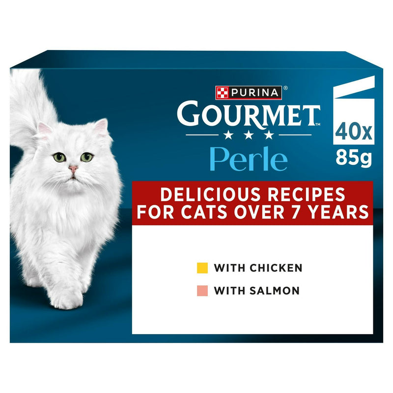 Gourmet Perle senior cat food pouches 40 x 85g - British product