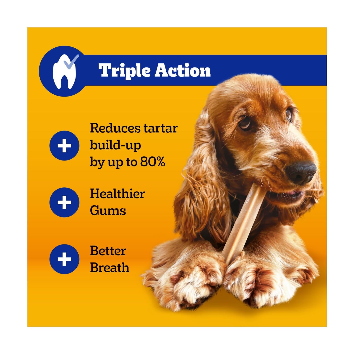 Pedigree Dentastix Daily Adult Medium Dental Sticks 128g, imported from the UK