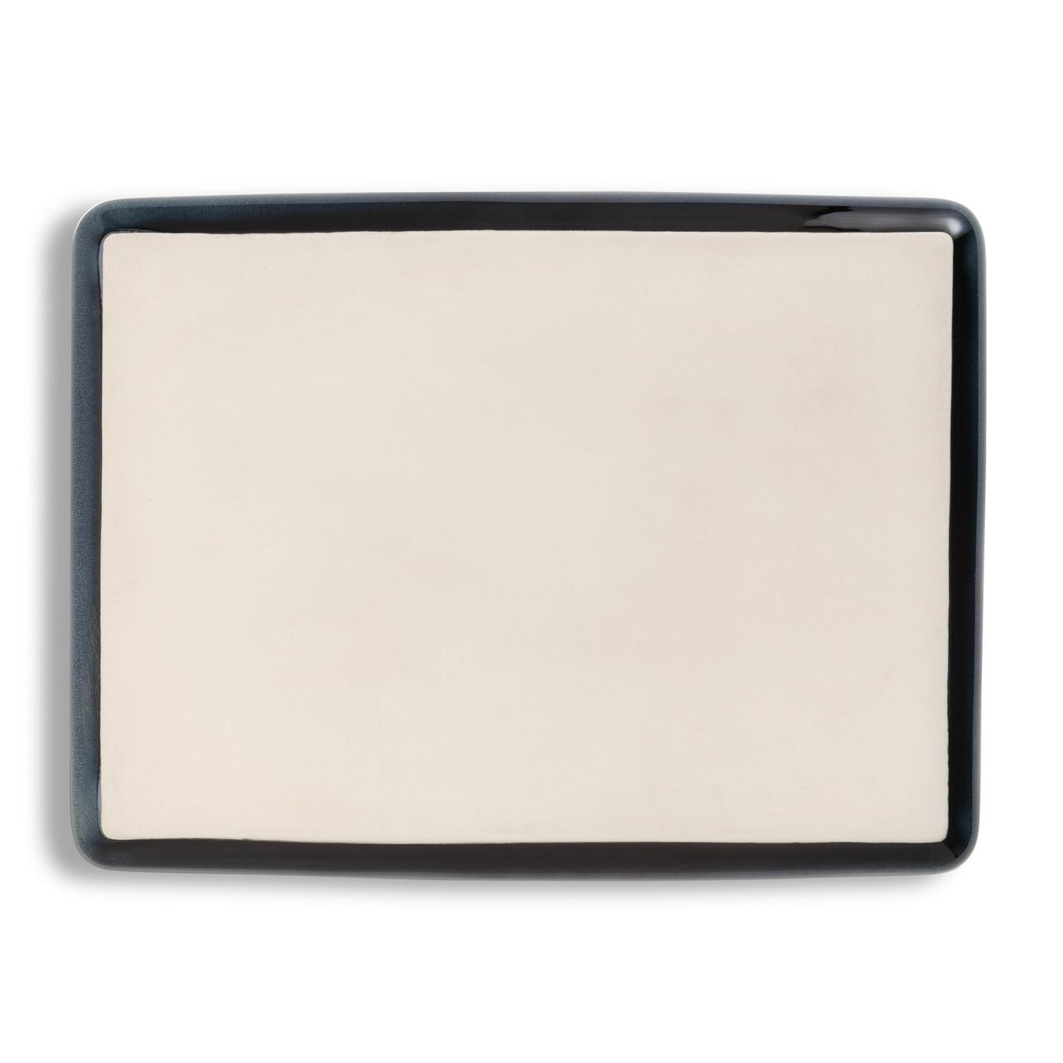Habitat stoneware roaster navy blue 27cm x 21cm, UK version