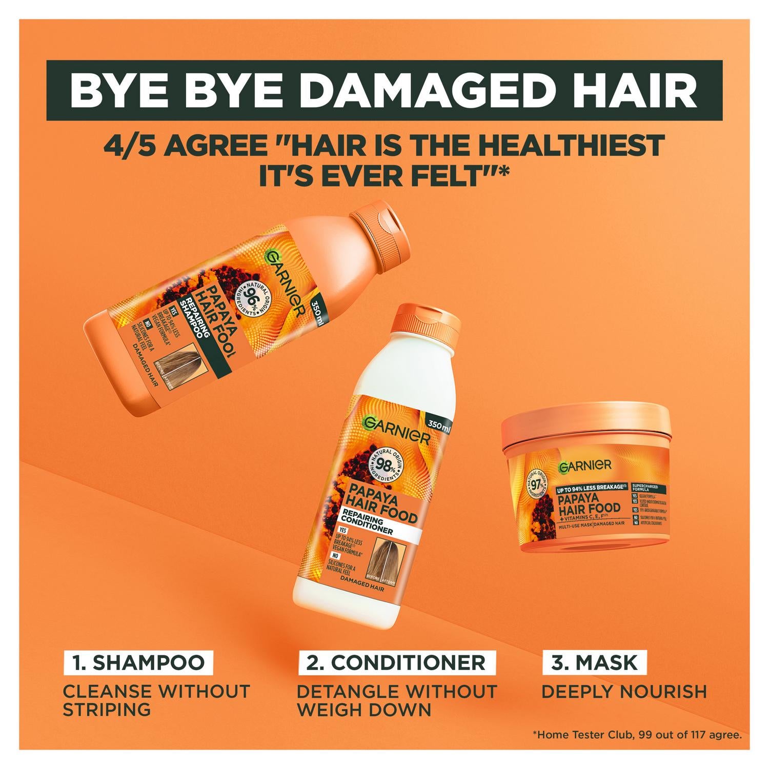 Garnier Ultimate Blends Papaya Conditioner 350ml, UK version