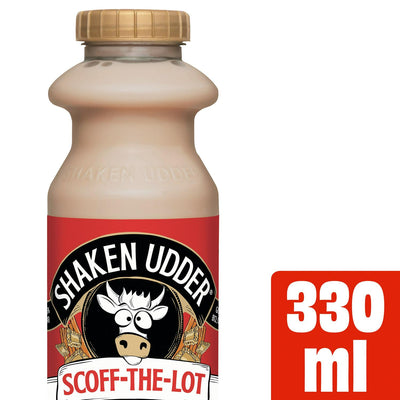 Sainsburys Shaken Udder Scoff the Lot ميلك شيك بنكهة بسكويت الكراميل والقرفة 330 مل - اشترِ عبر الإنترنت من McGrocer